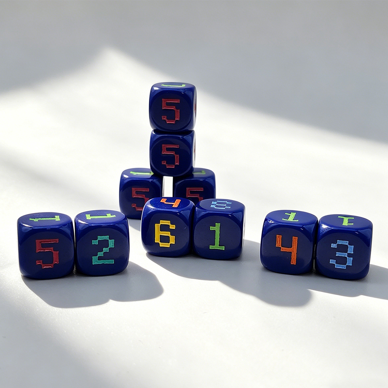 10pcs 14mm 6-Sided Digital Gam - Game Token Counter review and price