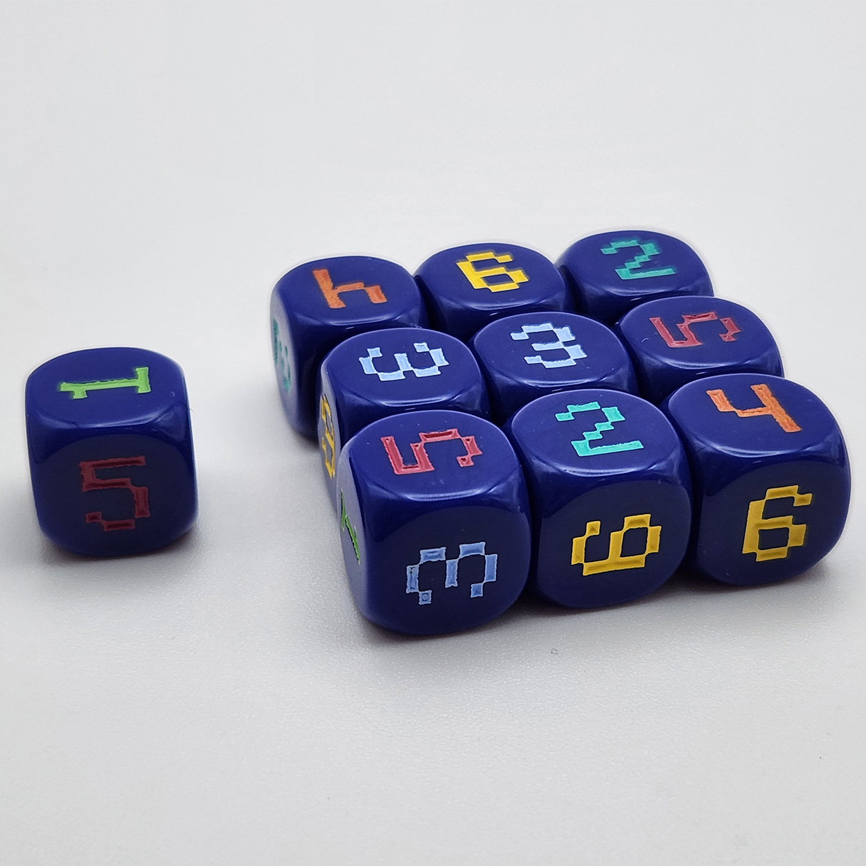10pcs 14mm 6-Sided Digital Gam - Game Token Counter review and price