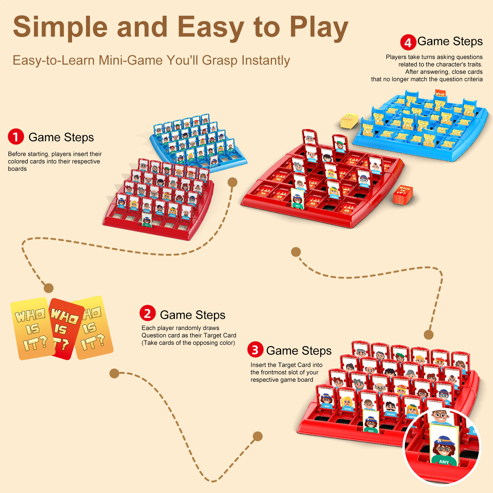 Two-Player Educational Toy Int - Board Game Guess Who review and price