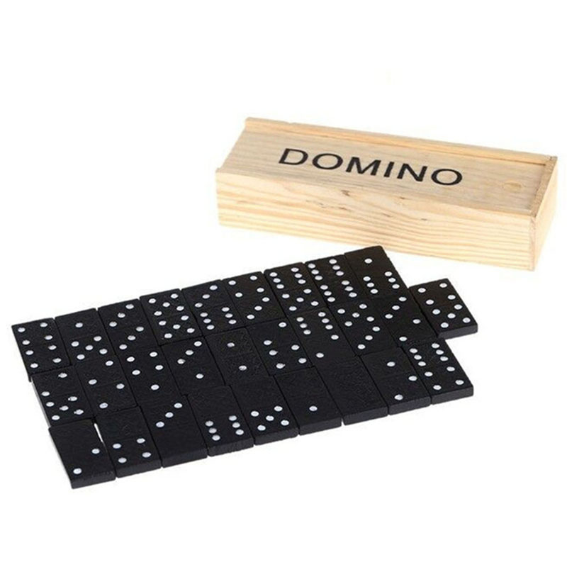 28pcs/Set Wooden Domino Board  - Board Game Land review and price