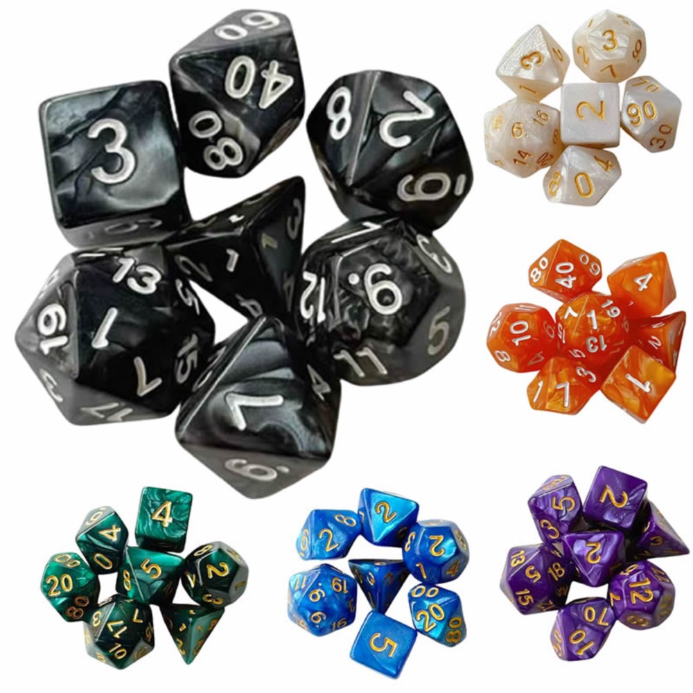 7pcs Dice Set Board Games Roll - Game Token Counter review and price