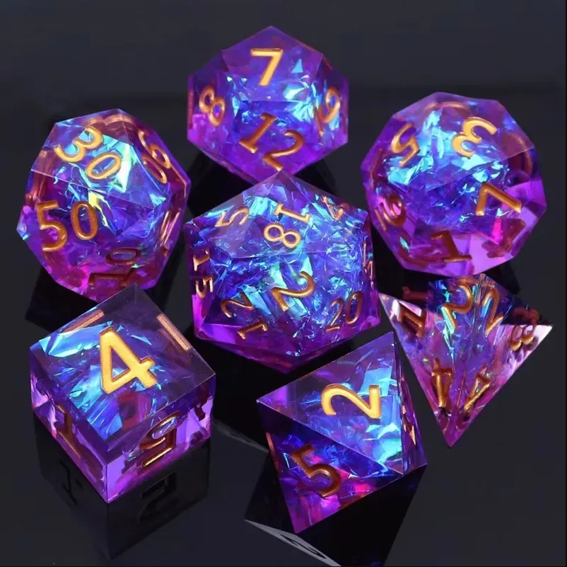 7PCS Resin Dices Set Multi-sha - Board Game Roleplay review and price