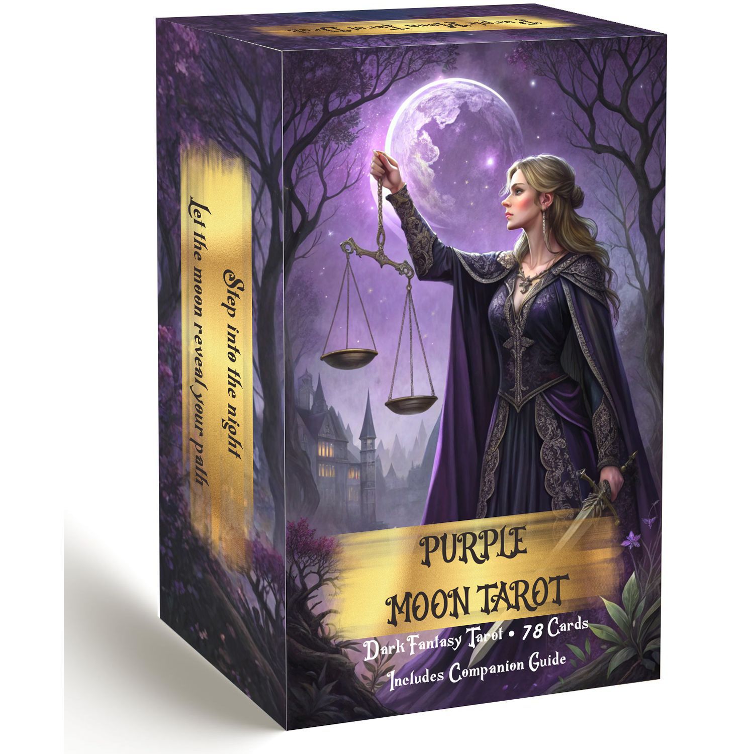 Purple Moon Tarot Cards Deck w - Board Game Oracle review and price