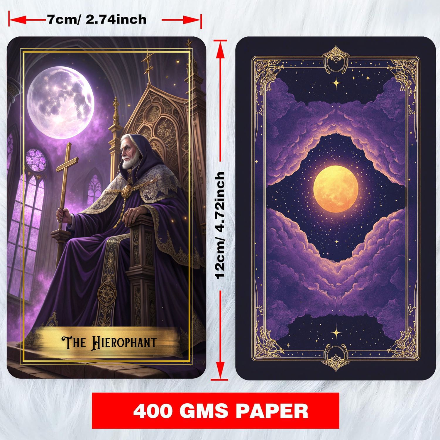 Purple Moon Tarot Cards Deck w - Board Game Oracle review and price