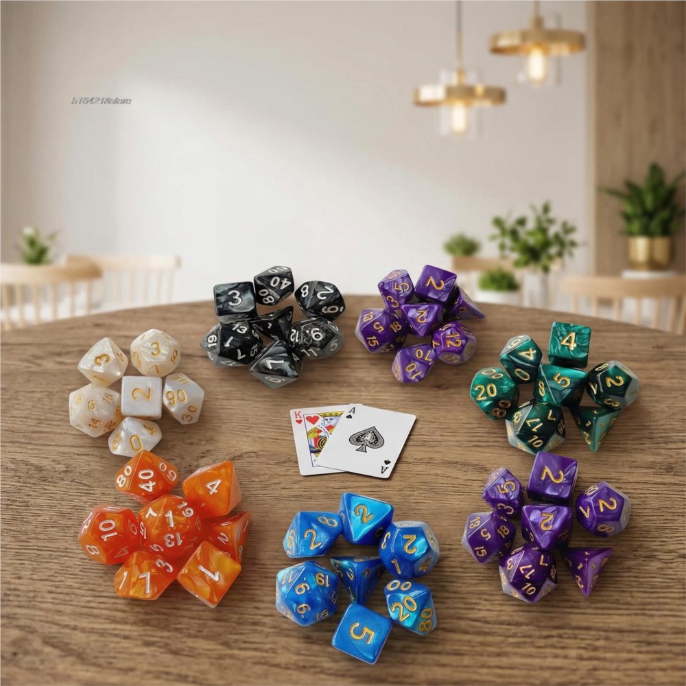 7pcs Set Dice Board Games Roll - Game Token Counter review and price