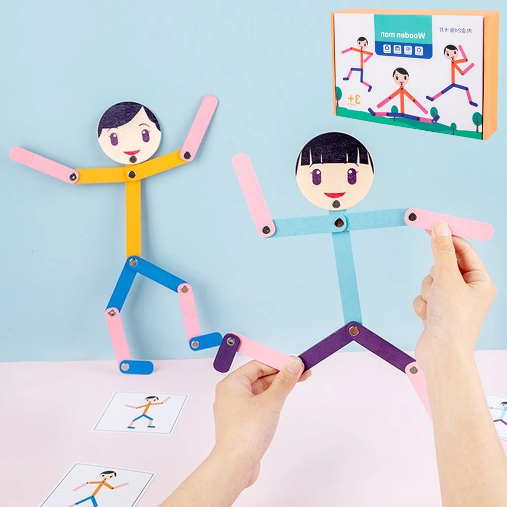 Sport Wooden Man Material DIY  - Board Game Ideas review and price